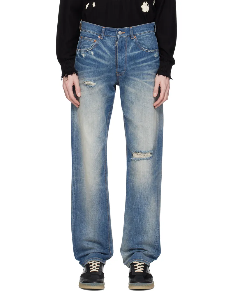 Maison Margiela Blue 5 Pockets Jeans 961