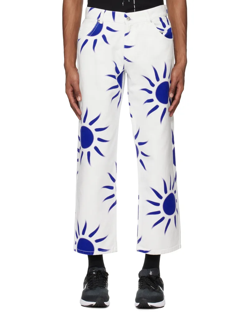 Liberal Youth Ministry White Printed Jeans 2
