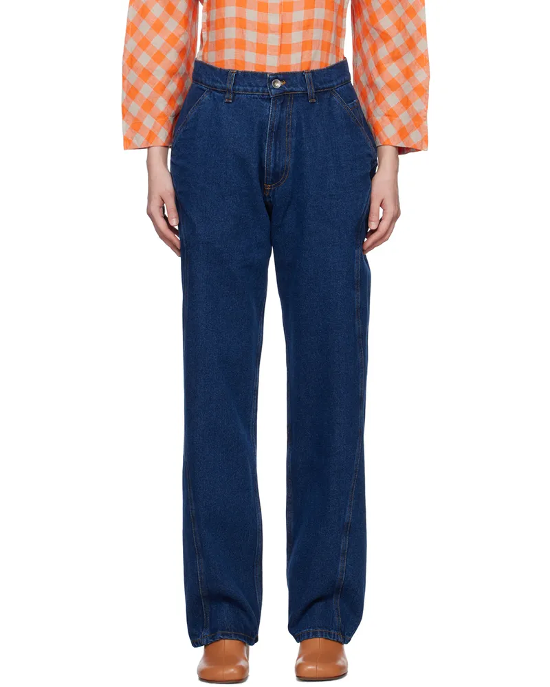 Henrik Vibskov Indigo D-Pants Jeans Dark