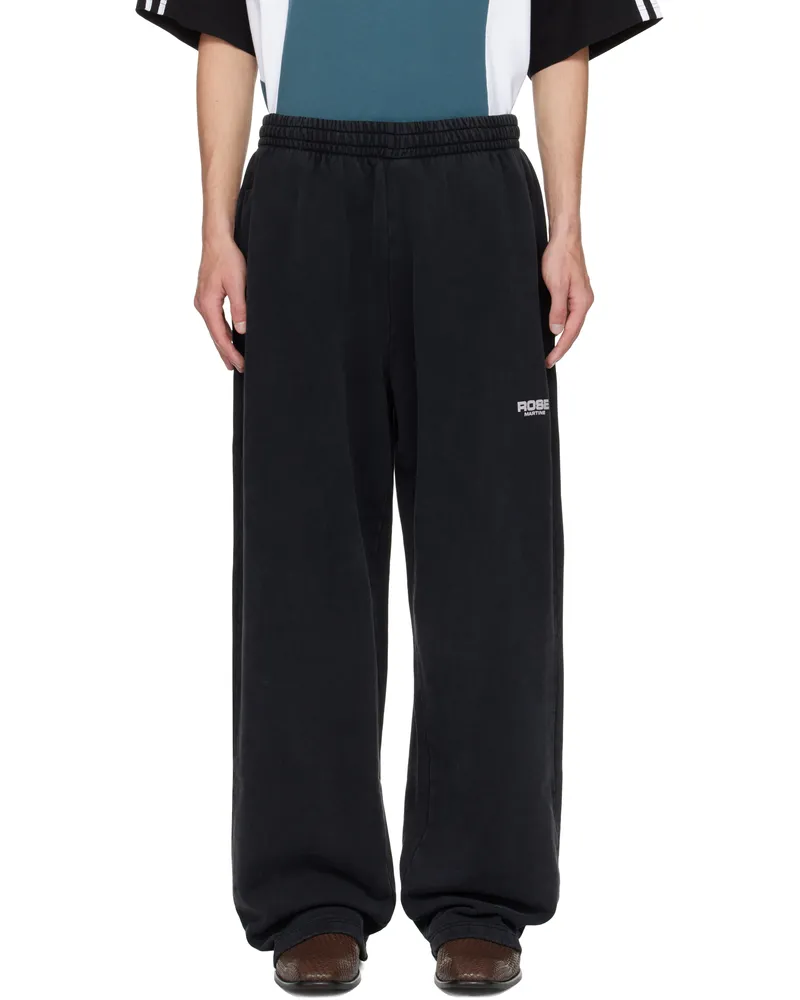 Martine Rose Black Wide Leg Sweatpants Black