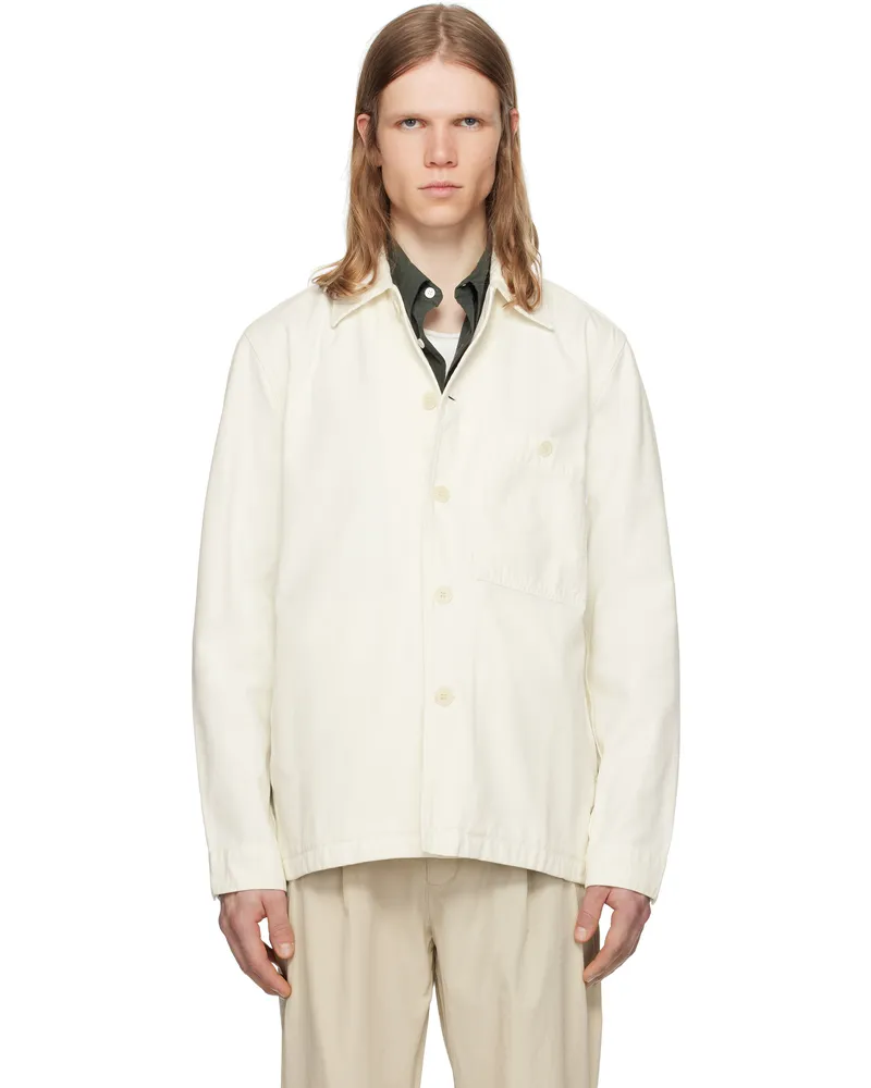 Norse Projects Off-White 'Norse Standard' Twill Overshirt Ecru0957