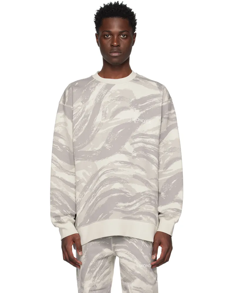 Moncler 4 Moncler HYKE Gray Printed Sweatshirt F92
