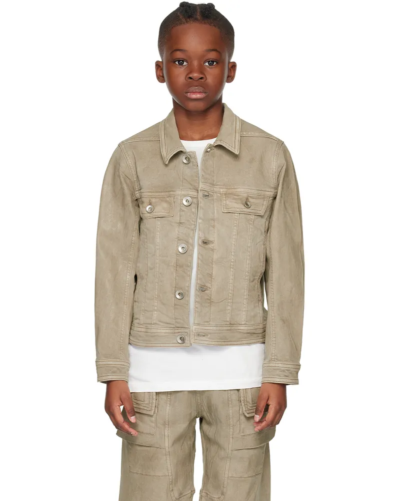 Rick Owens Kids Off-White Trucker Denim Jacket 08