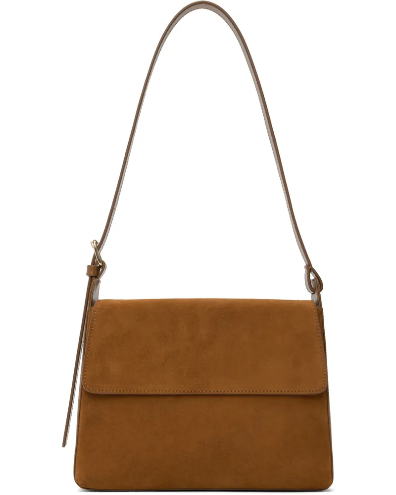 A.P.C. Tan Virginie Flap Bag Cac