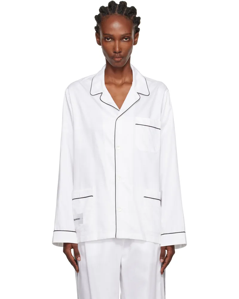 MAGNIBERG White Sorbetto Pyjama Shirt White