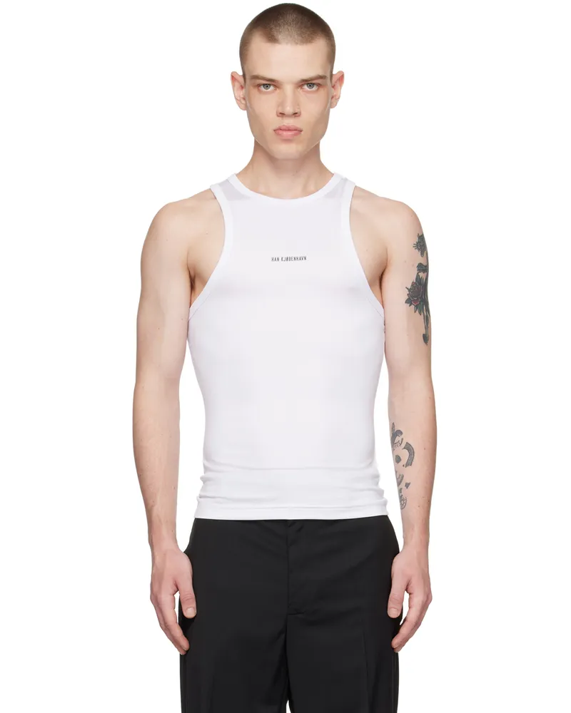 Han Kjøbenhavn White Bonded Tank Top White