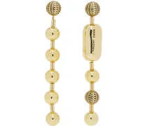 Gold 'The Monogram Ball Chain' Earrings