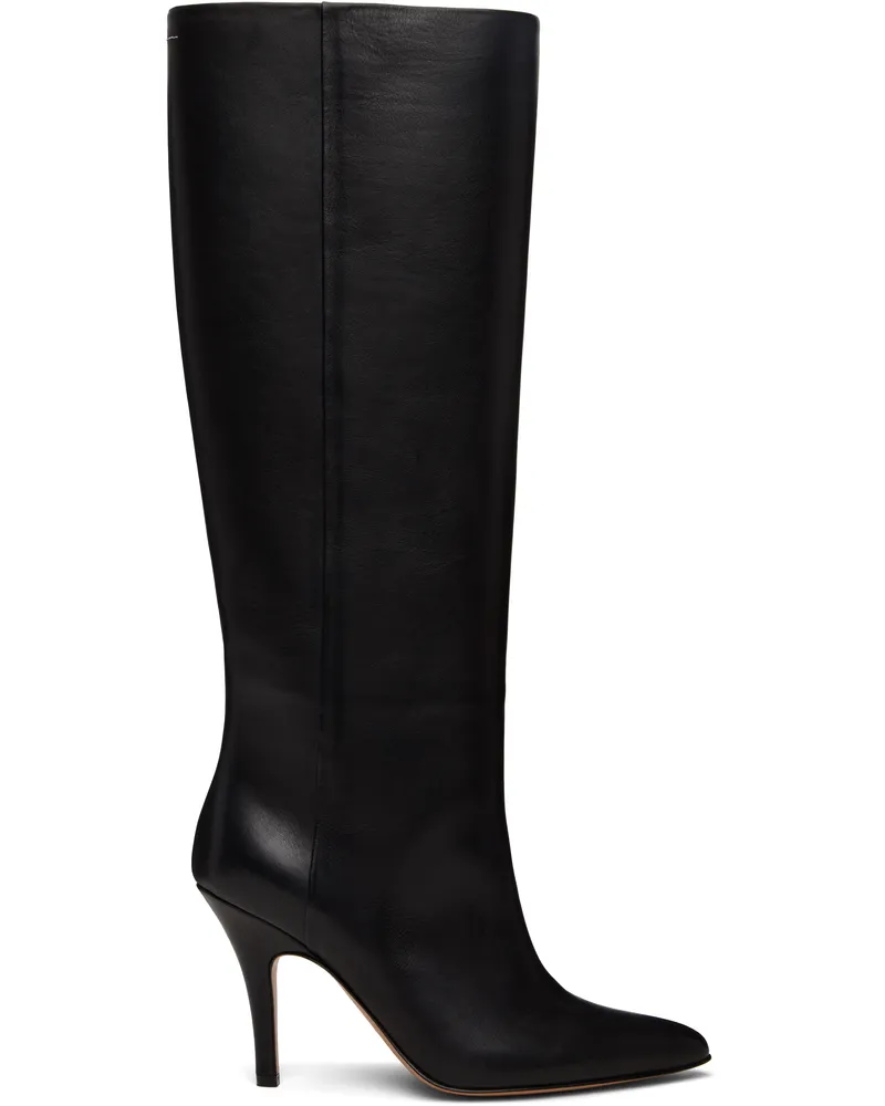 Maison Margiela Black Architype Knee High Tall Boots T8013