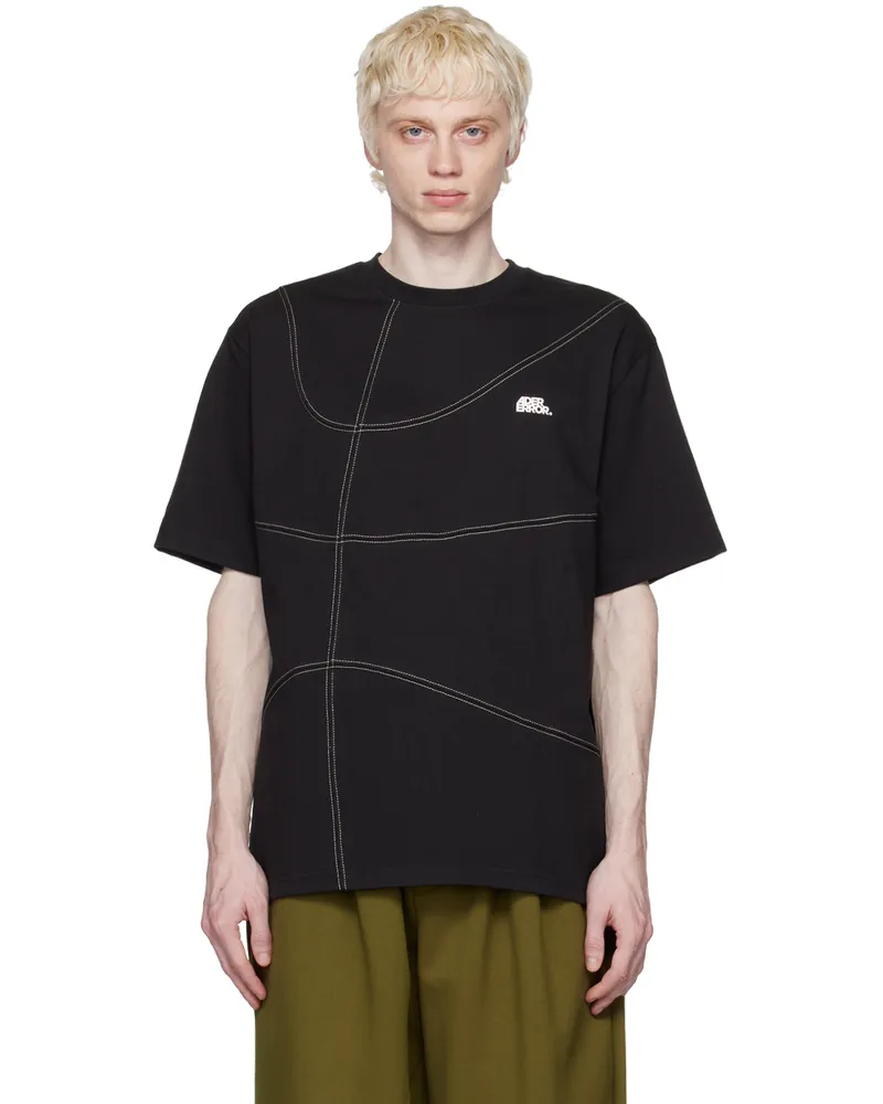 Adererror Black Bertic T-Shirt Black