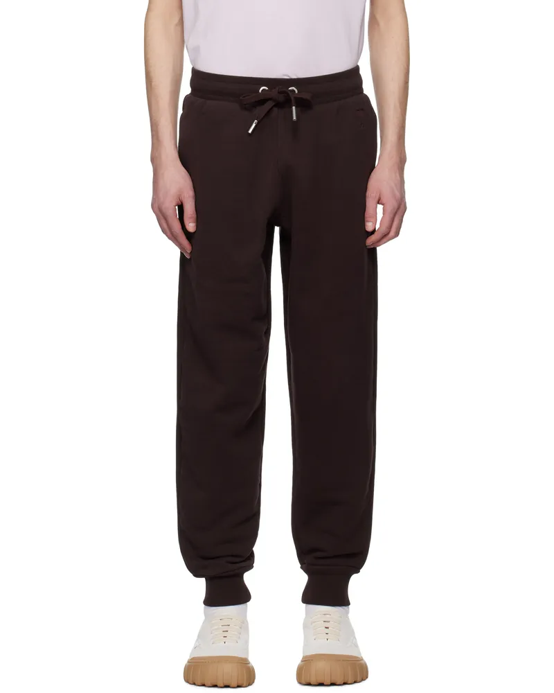 AMI Paris Burgundy Jogging Ami de Coeur Sweatpants 633