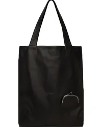 Yohji Yamamoto Black discord Large Clasp Tote Black