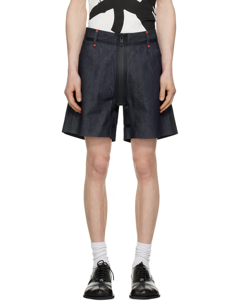 Walter van Beirendonck Navy G-Star Edition Basic Denim Shorts Kir