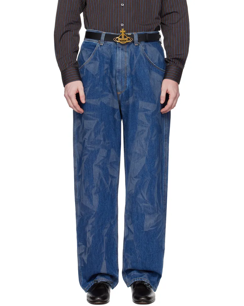 Vivienne Westwood Blue Baggy Jeans Ss25-k307