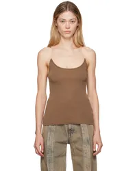 Y/PROJECT Brown Invisible Strap Tank Top Brown