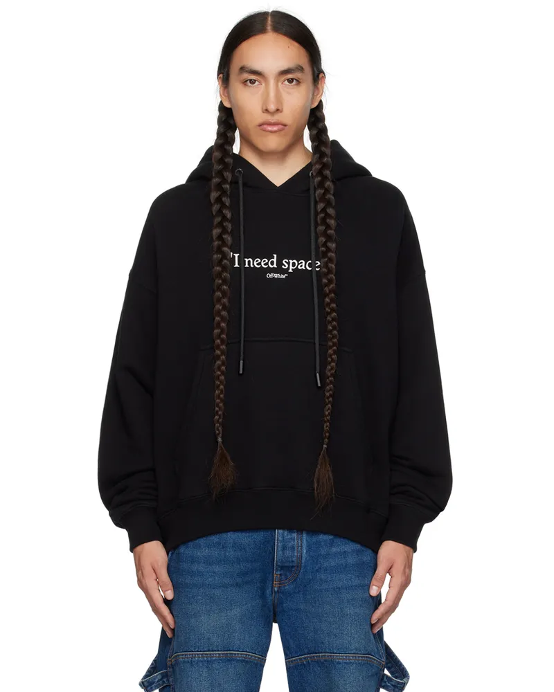 OFF-WHITE Black 'I Need Space' Hoodie Black