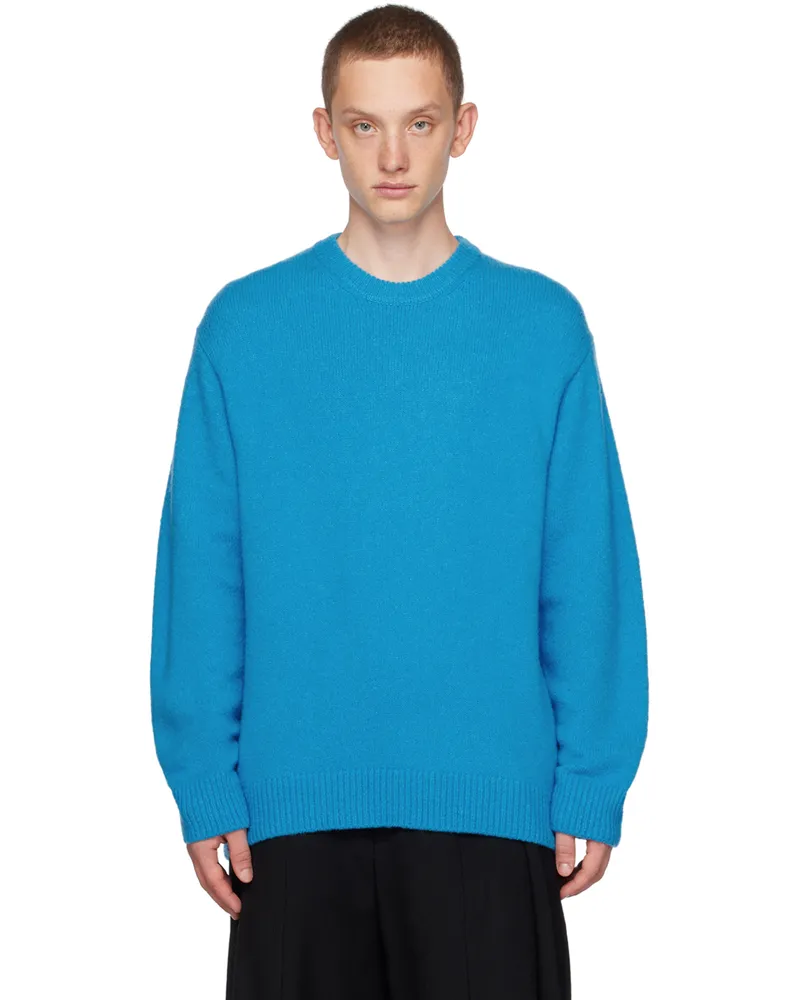 Wooyoungmi Blue Crewneck Sweater Blue