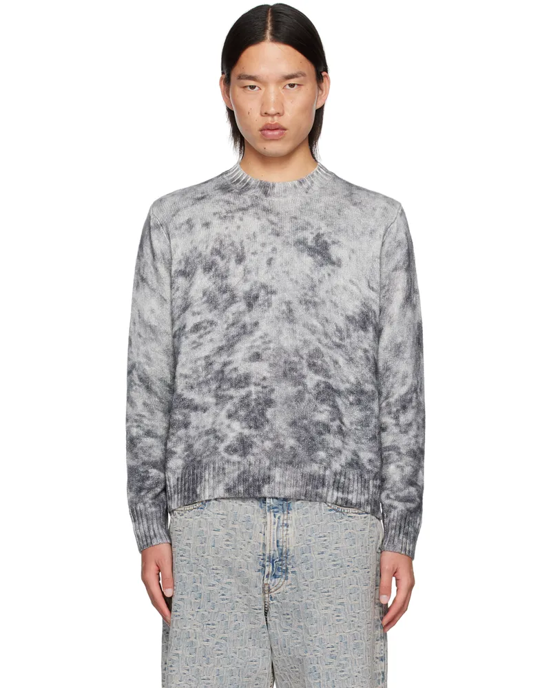 Acne Studios Gray Acid Print Sweater J83