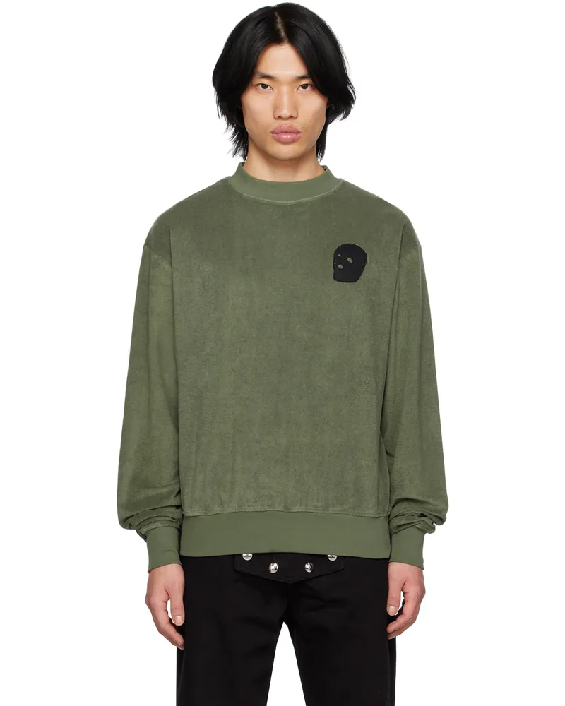 Youths In Balaclava Green Patch Sweatshirt Green