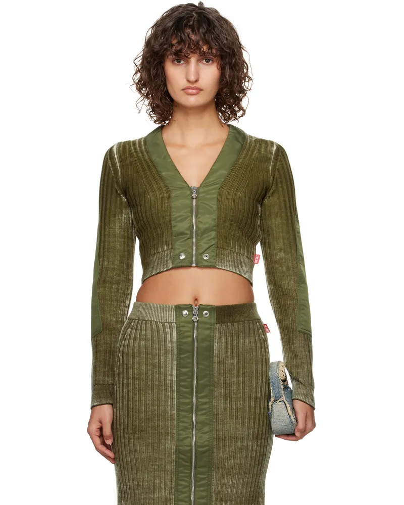 Diesel Khaki M-Asera Cardigan 51f