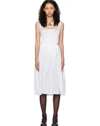 Vivienne Westwood White Sunday Midi Dress Awhite