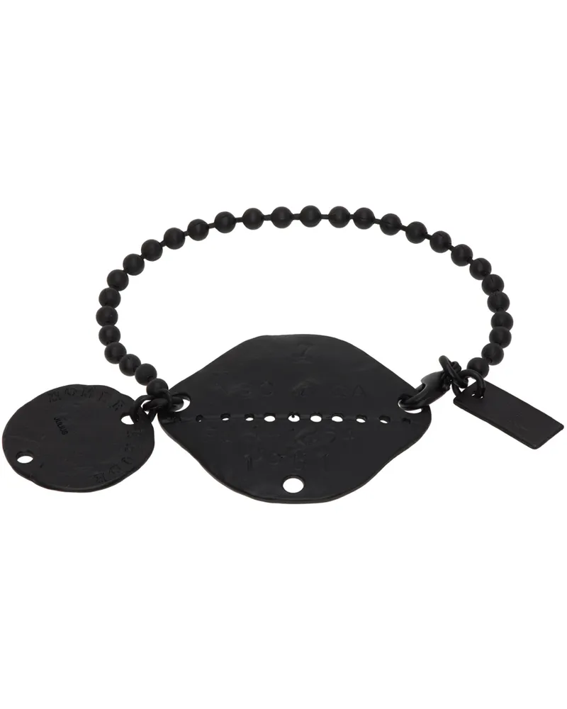 Julius Black Tag Bracelet Black