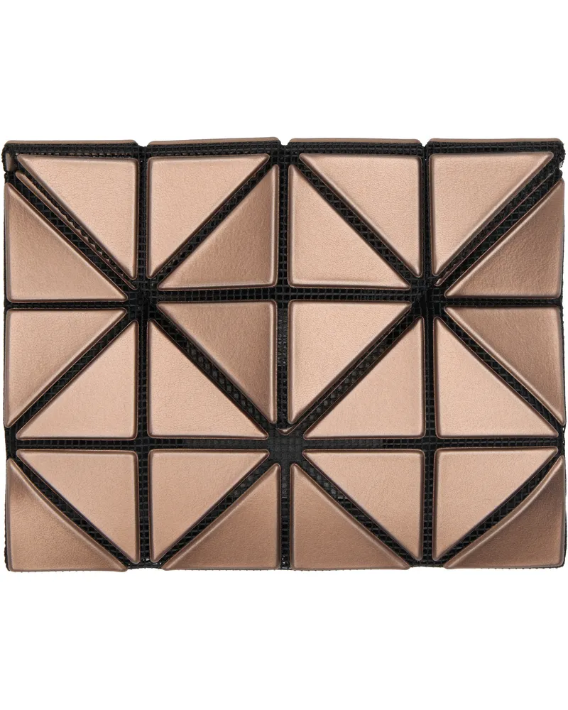 Issey Miyake Brown Card Wallet 43-lt.brown
