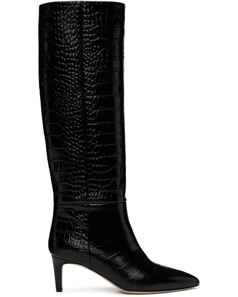 Paris Texas Black Stiletto 60 Tall Boots Carbone