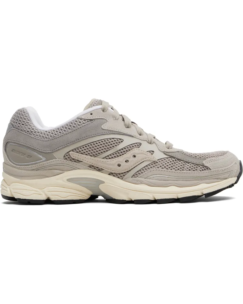 Saucony Taupe ProGrid Omni 9 Premium Sneakers Grey