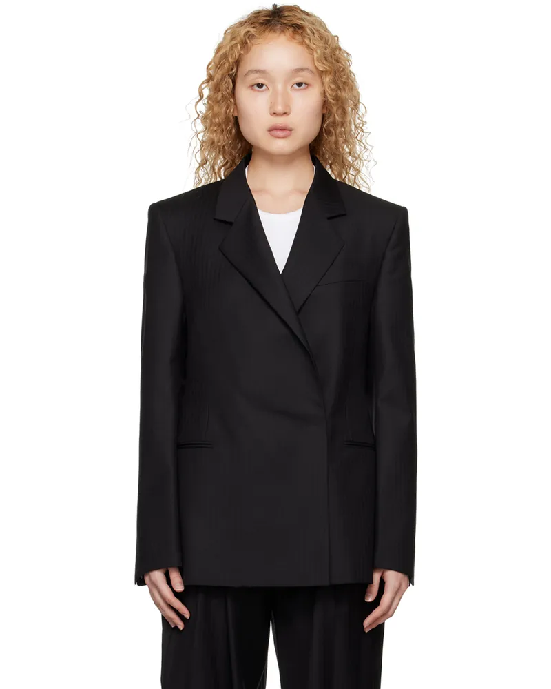 Alaïa Black Double-Breasted Blazer 995