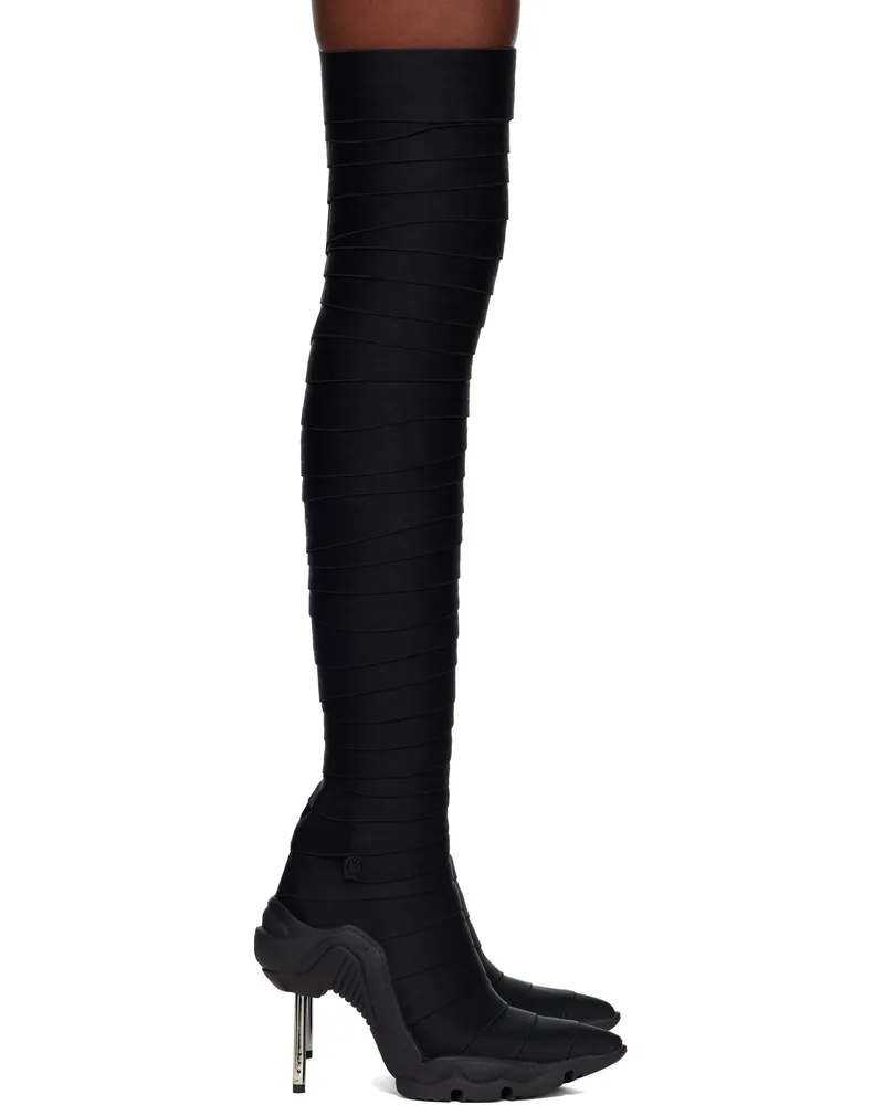 Rombaut Black Dysphoria Bandage Tall Boots Black