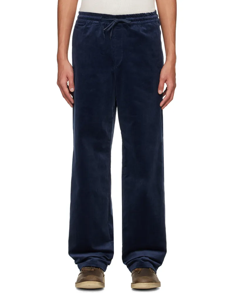 A.P.C. Navy Vincent Long Trousers Iaf