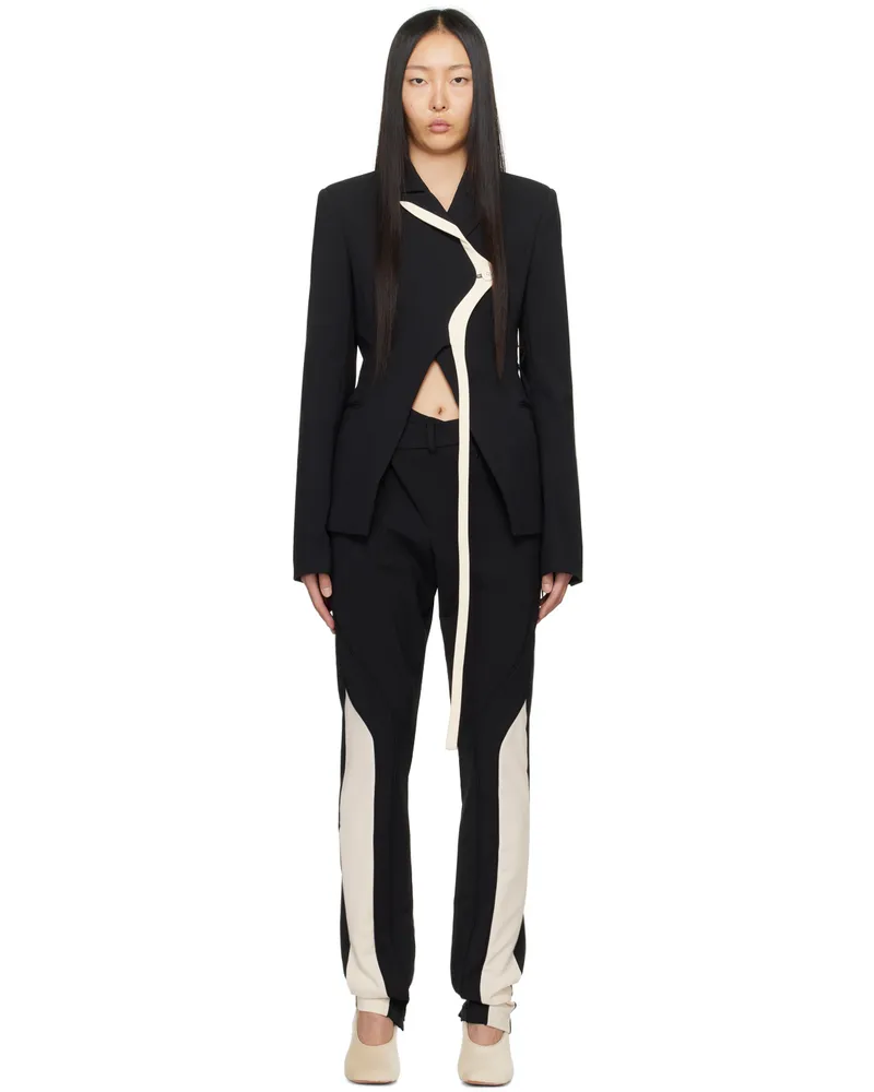 OTTOLINGER Black Asymmetric Blazer Black