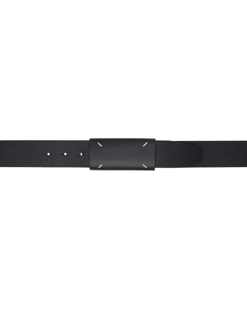 Maison Margiela Black Tab-Slot Belt T8013