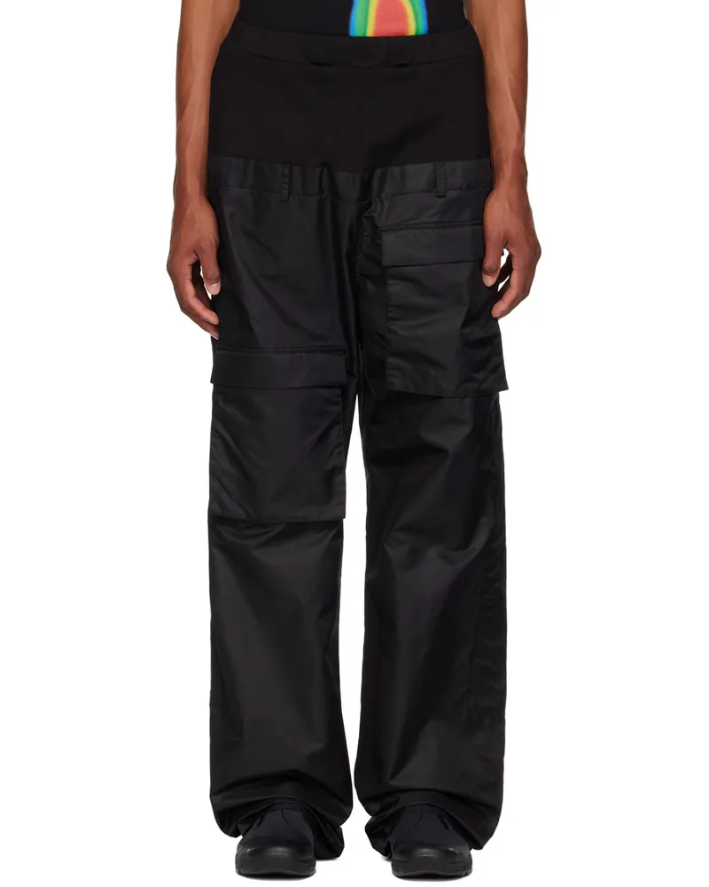 Spencer Badu SSENSE Exclusive Black Cargo Pants Black