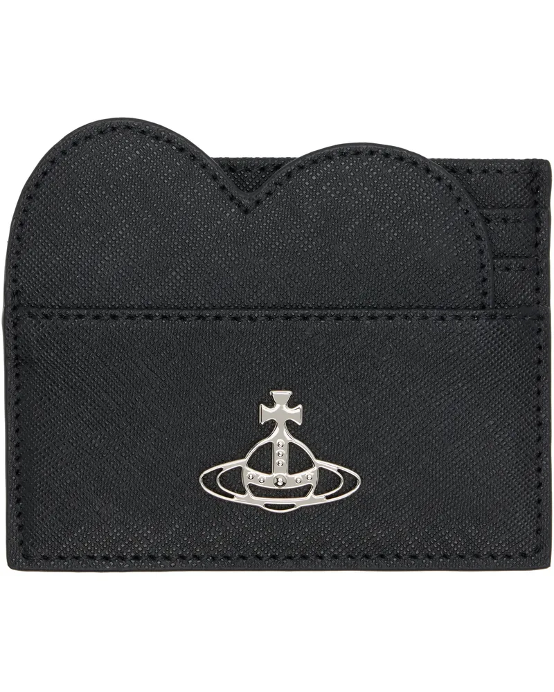 Vivienne Westwood Black Heart Card Holder Aw24-black