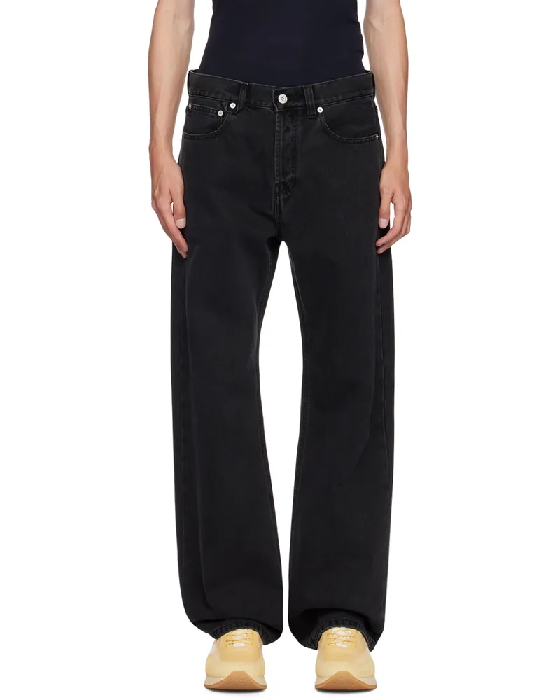 Jacquemus Black La Casa 'Le de Nîmes droit' Jeans 990