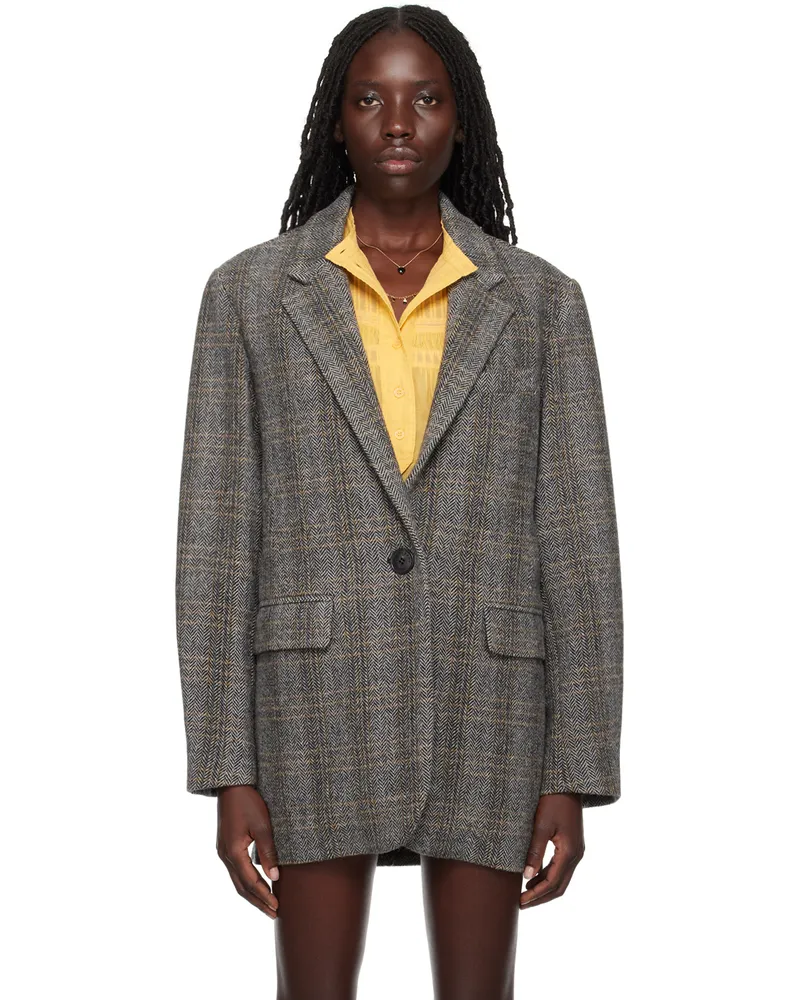 Étoile Isabel Marant Gray Adilinko Blazer 90be