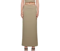 Khaki Frida Maxi Skirt