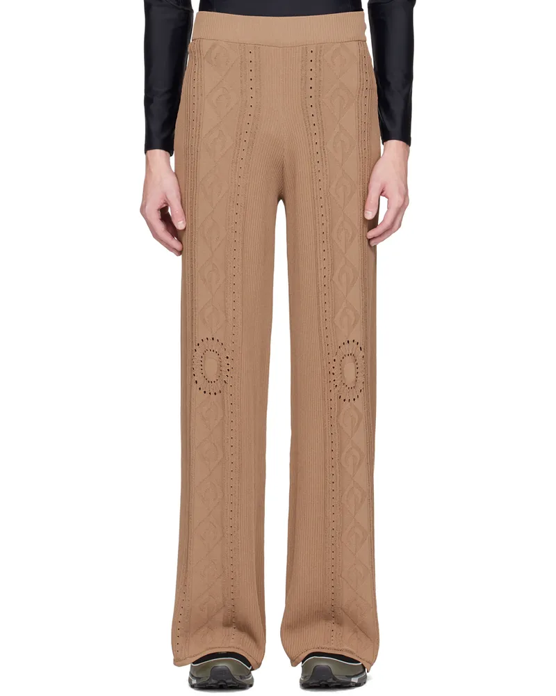 Marine Serre Beige Distressed Lounge Pants 09
