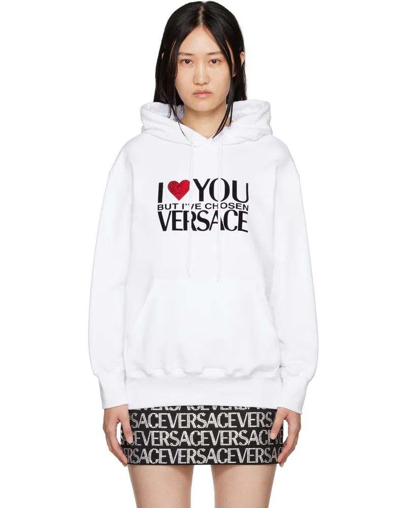 Versace White I ♡ YOU BUT… Hoodie 1w000