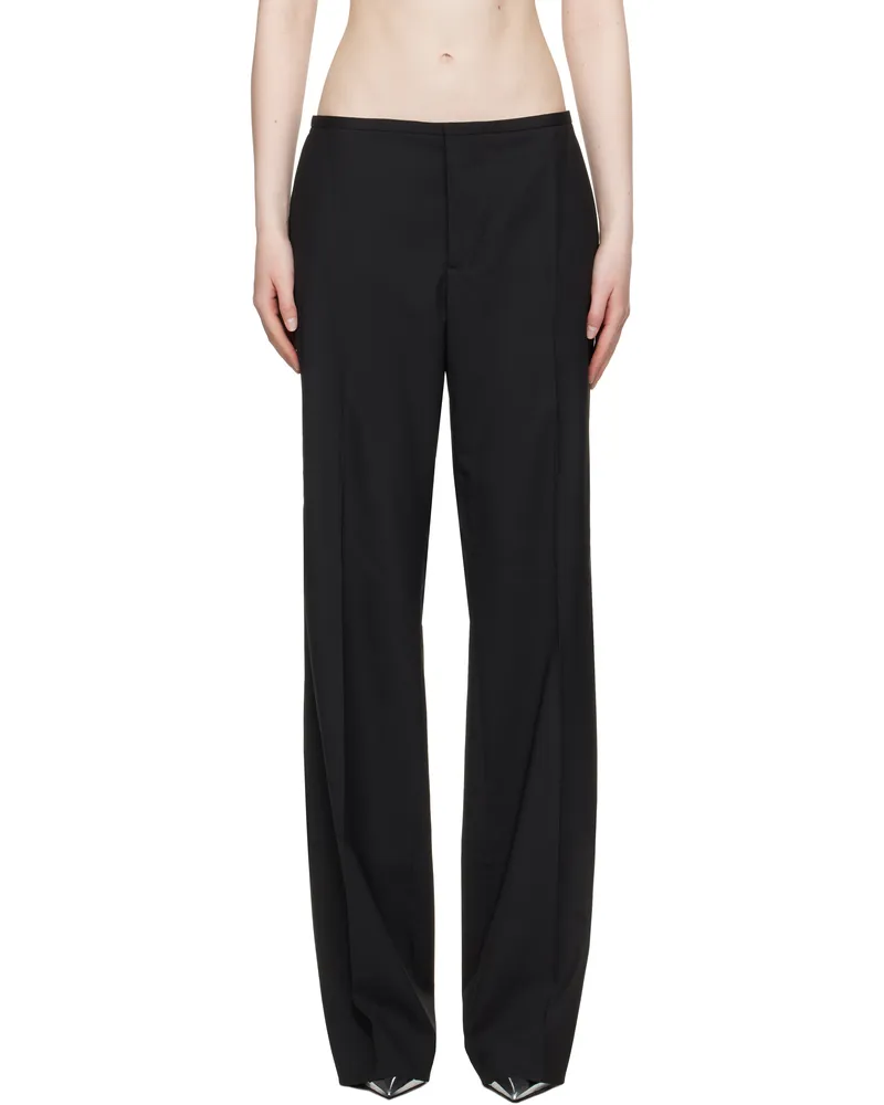032c Black '032c Office Attire' Loose Cut Suit Trousers Black