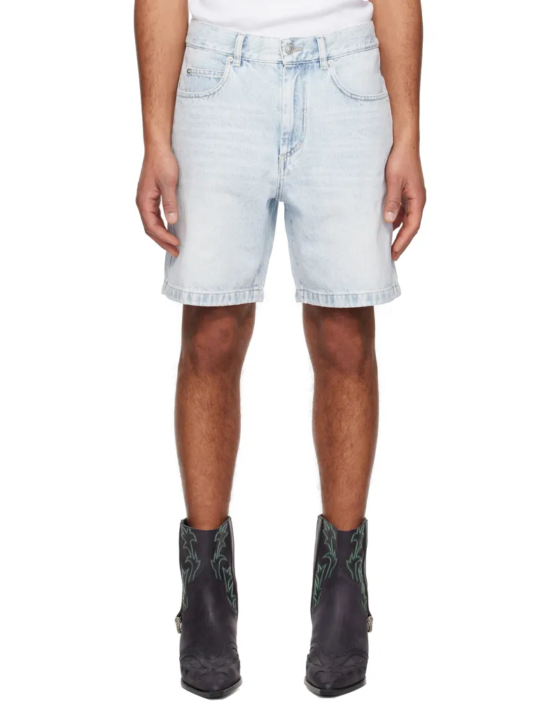 Isabel Marant Blue Jeffry Denim Shorts 30lu