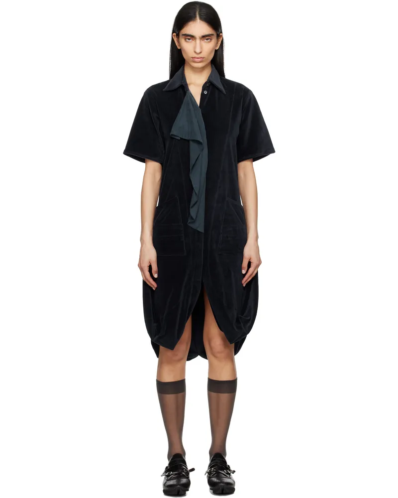 KIKO KOSTADINOV Navy Quasar Jersey Minidress Midnight