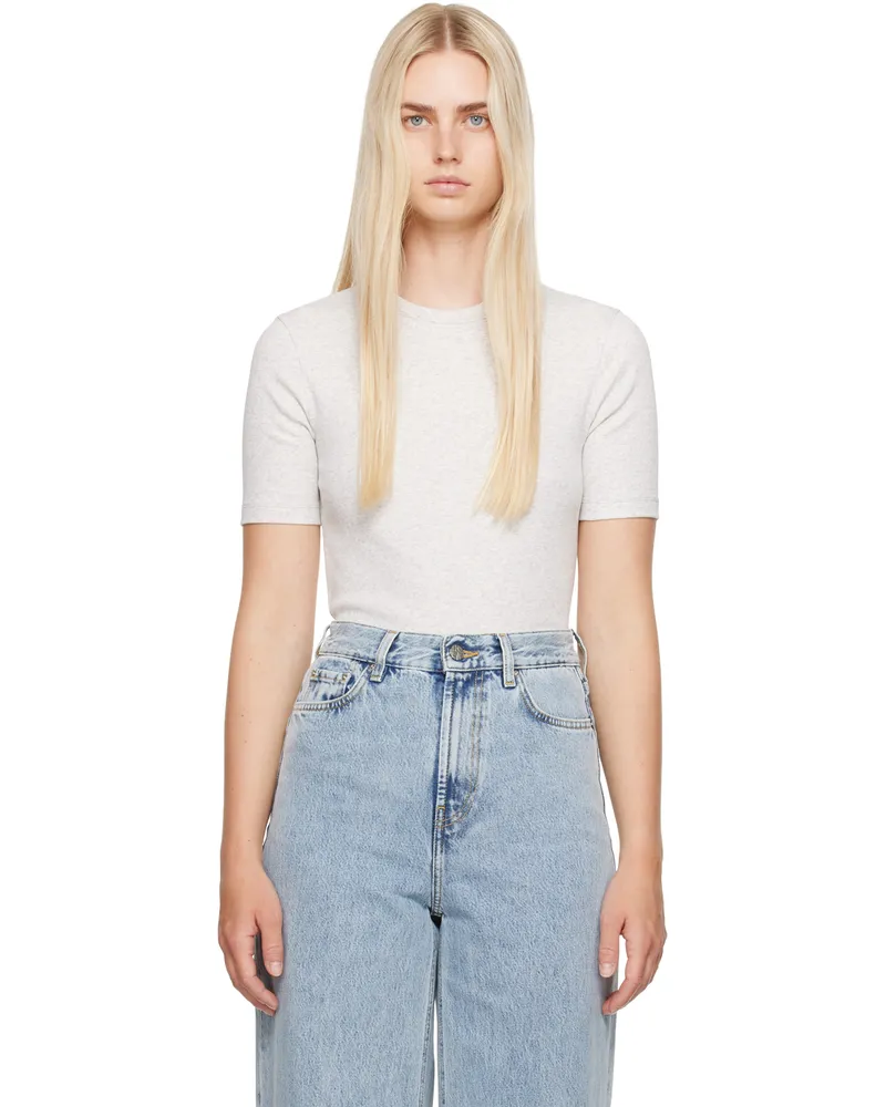 Totême Gray Classic T-Shirt 039