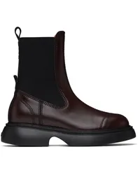 Ganni Brown Everyday Chelsea Boots Chocolate