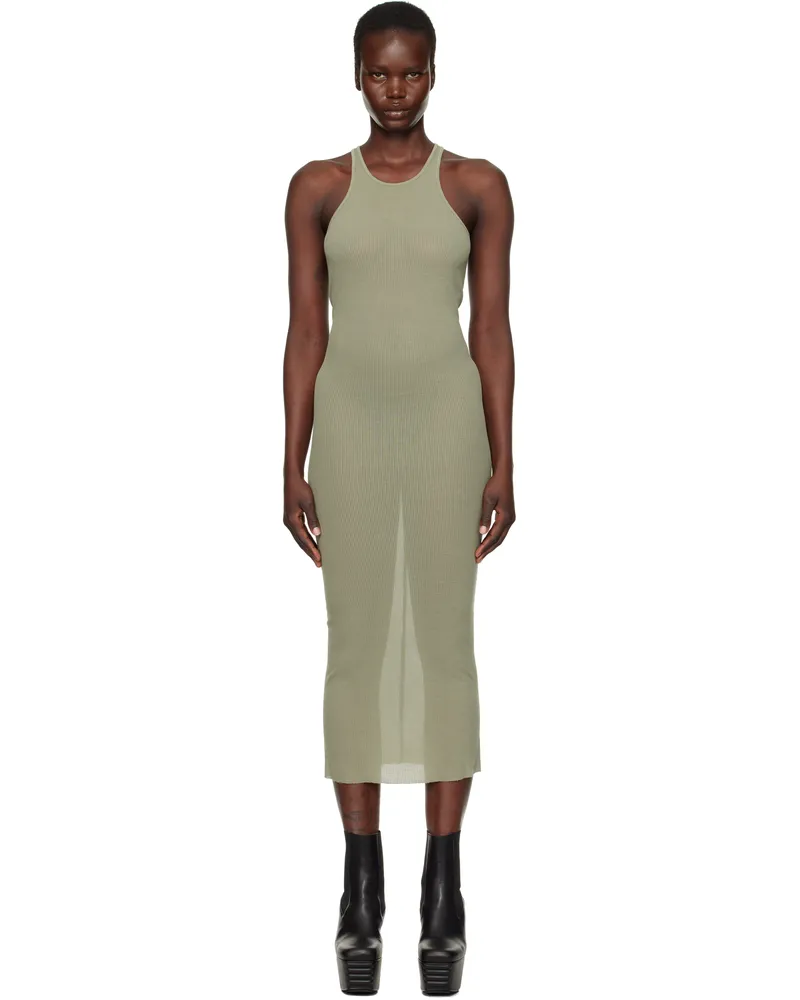Rick Owens Green Hollywood Tank Midi Dress 15