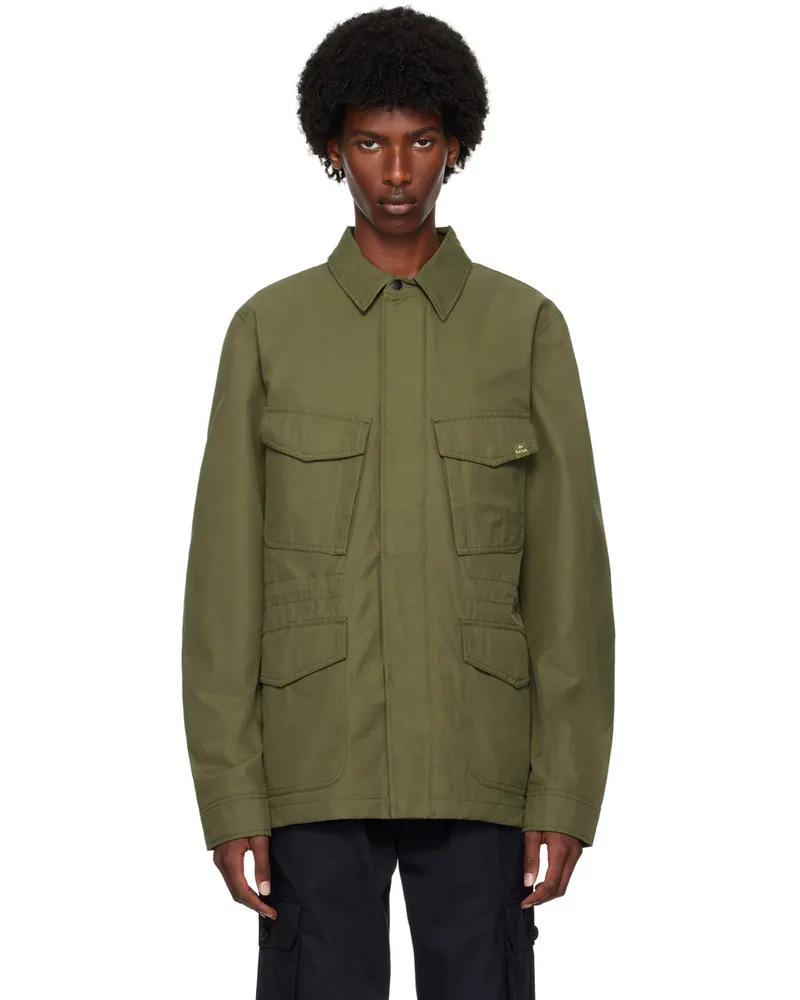 Paul Smith Khaki Four-Pocket Jacket 36