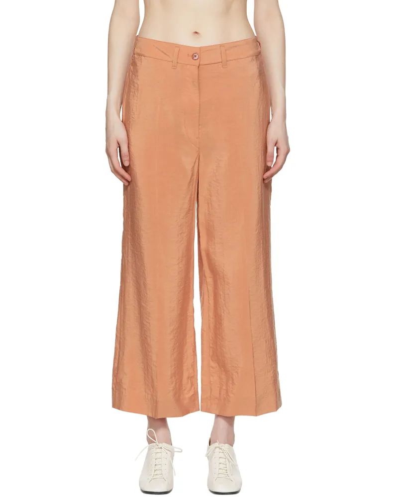 Christophe Lemaire Orange Silk Trousers 317