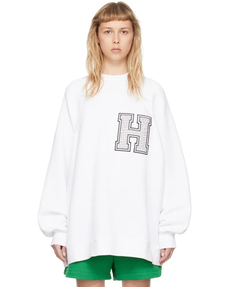 HALFBOY White Patch Sweatshirt White