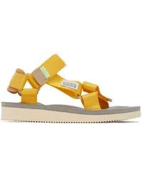 SUICOKE Yellow & Beige DEPA-Cab Sandals Yellow